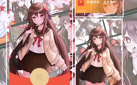 [原神系列] 原神胡桃校服/ab动态声效款