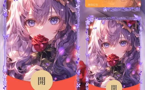 [微信红包封面情侣系列] 红玫瑰情侣-女款