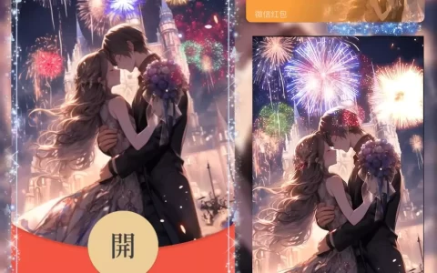 [微信红包封面情侣系列] 烟火情侣-女款