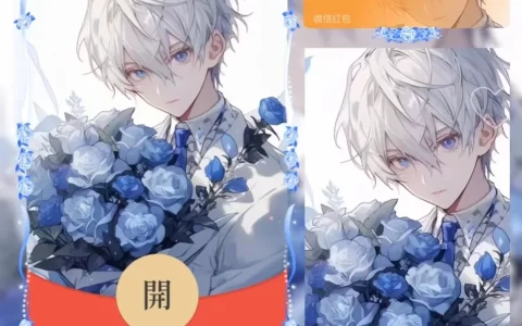 [微信红包封面情侣系列] 蓝玫瑰之恋-男款