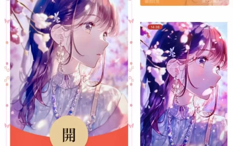 [微信红包封面情侣系列] 十里桃花不如你/女款/bz