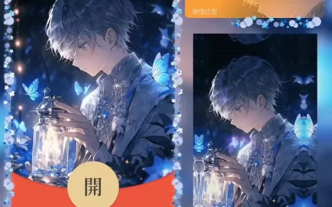 [微信红包封面情侣系列] 眼中只有你-男款