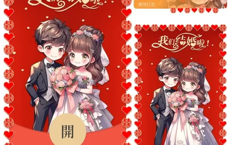 [微信红包封面情侣系列] 我们结婚啦/joy