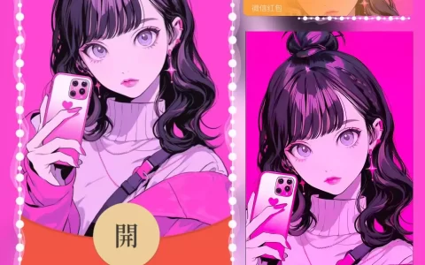 [微信红包封面少女系列] 爱心少女/tn