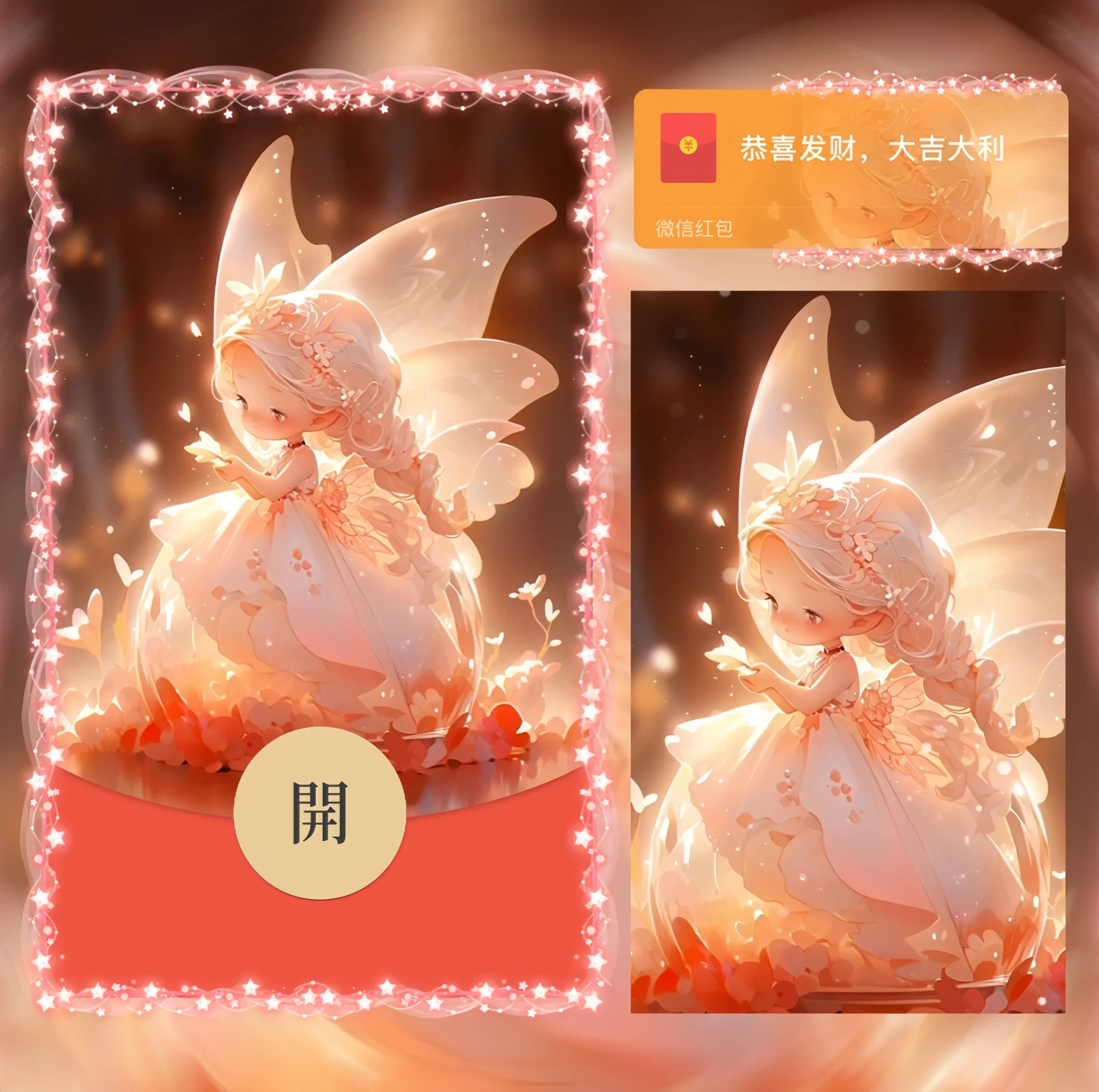 [微信红包封面可爱系列] 可爱小精灵/la