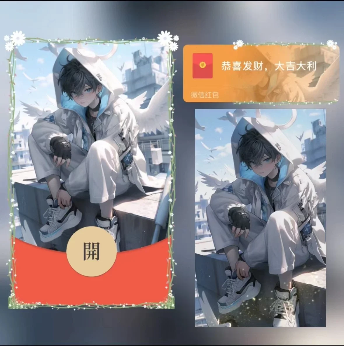 [微信红包封面少年系列] 白鸽男孩zy