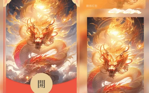 [微信红包封面神龙系列] 金龙/HUI