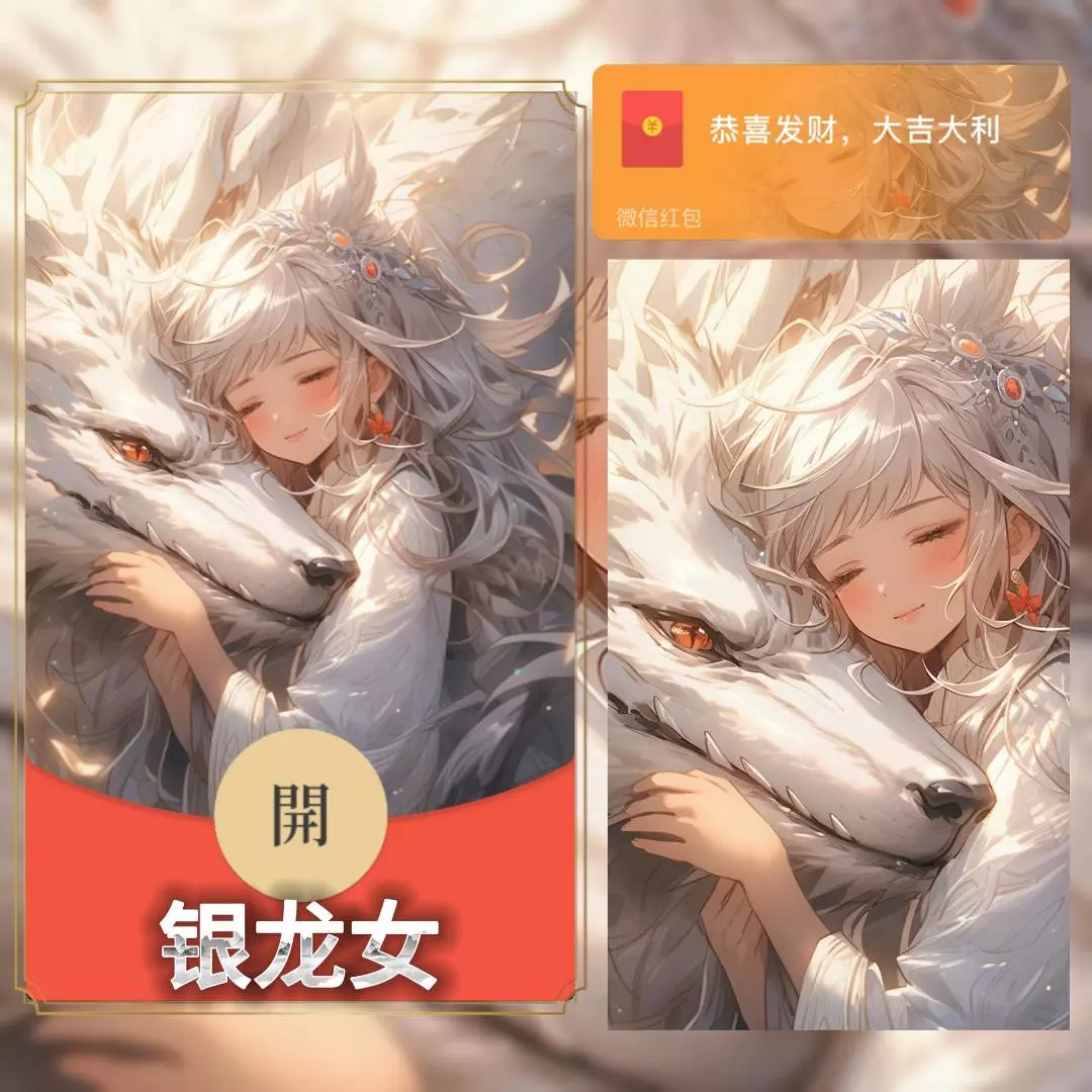 [微信红包封面人龙系列]银龙女-TN