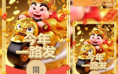 [微信红包封面暴富系列]今年一路发/n