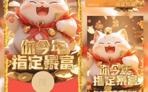 [微信红包封面暴富系列]暴富招财猫