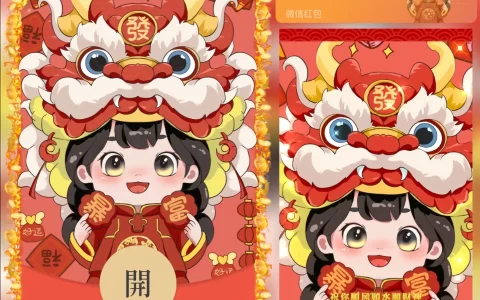 [微信红包封面情侣系列] 暴富女孩
