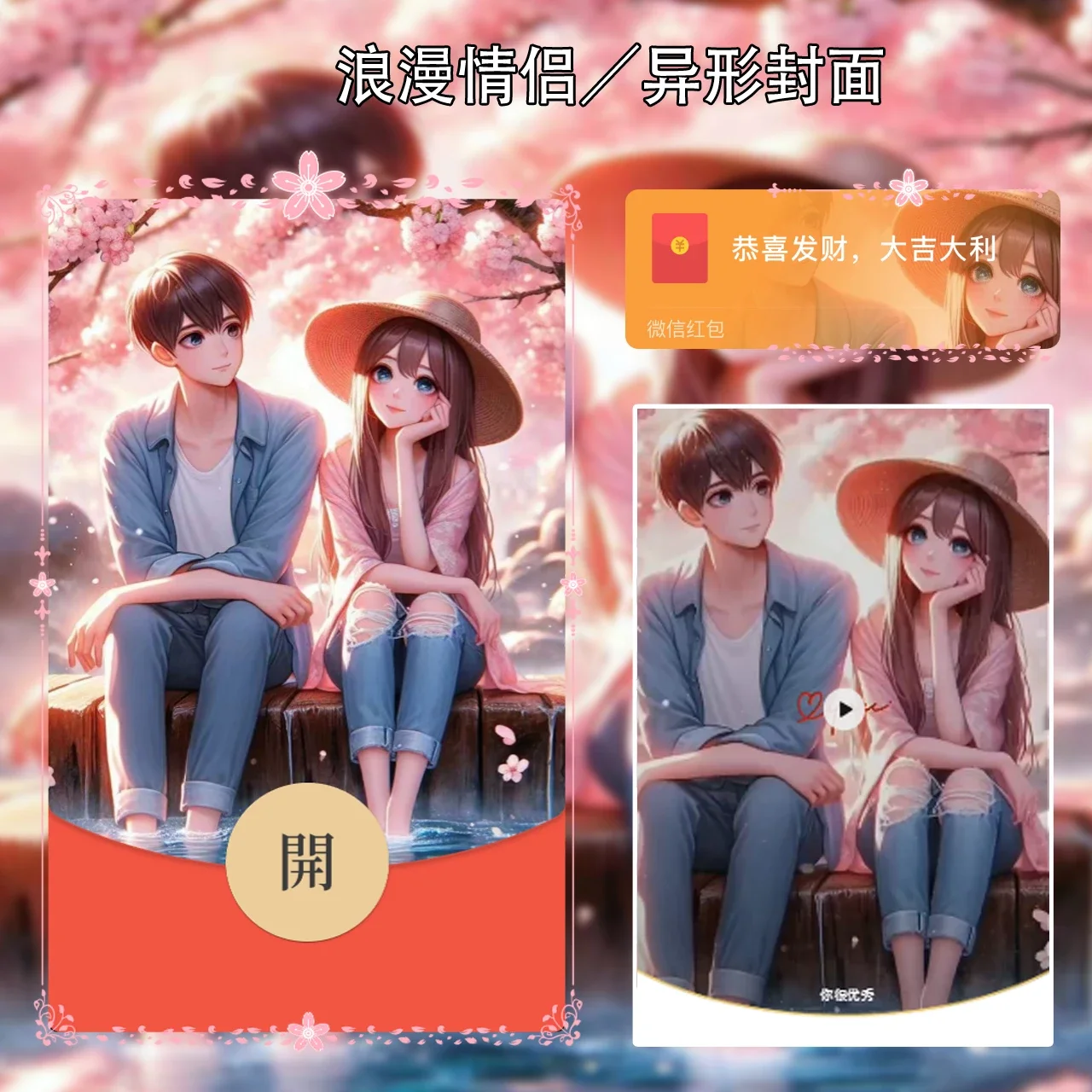 [微信红包封面情侣系列] Y浪漫情侣