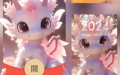 [微信红包封面萌宠系列]所愿成真龙