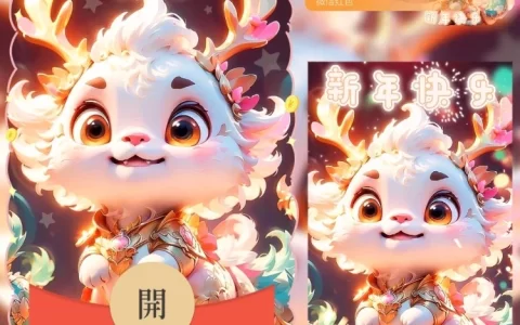 [微信红包封面萌宠系列]新年快乐龙龙/n