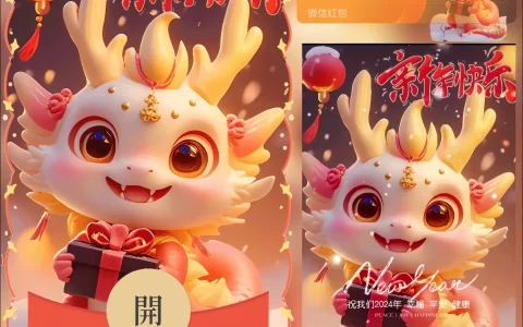 [微信红包封面萌宠系列]新年快乐龙龙/nn