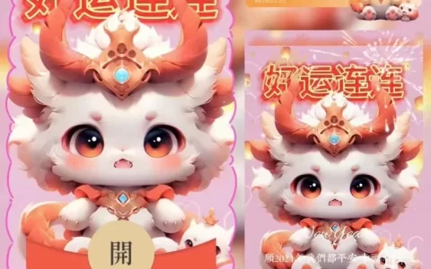 [微信红包封面萌宠系列]好运连连龙龙/yu