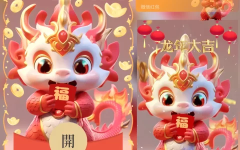 [微信红包封面萌宠系列]龙年大吉龙龙-Nn