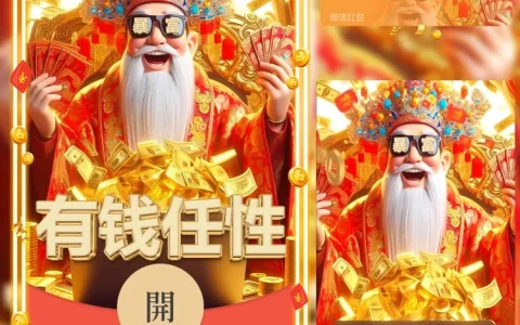[微信红包封面发财系列] 有钱任性/n