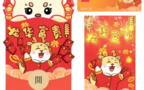 [微信红包封面发财系列] 龙华富贵/st
