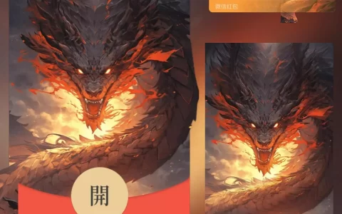 [微信红包封面龙年贺岁系列] 霸气黑龙