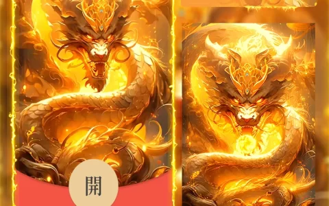 [微信红包封面龙年贺岁系列] 浴火金龙/kb
