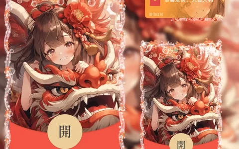 [微信红包封面龙年贺岁系列] 龙年少女-Jj