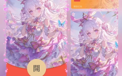 [微信红包封面卡通系列] 紫色小可爱
