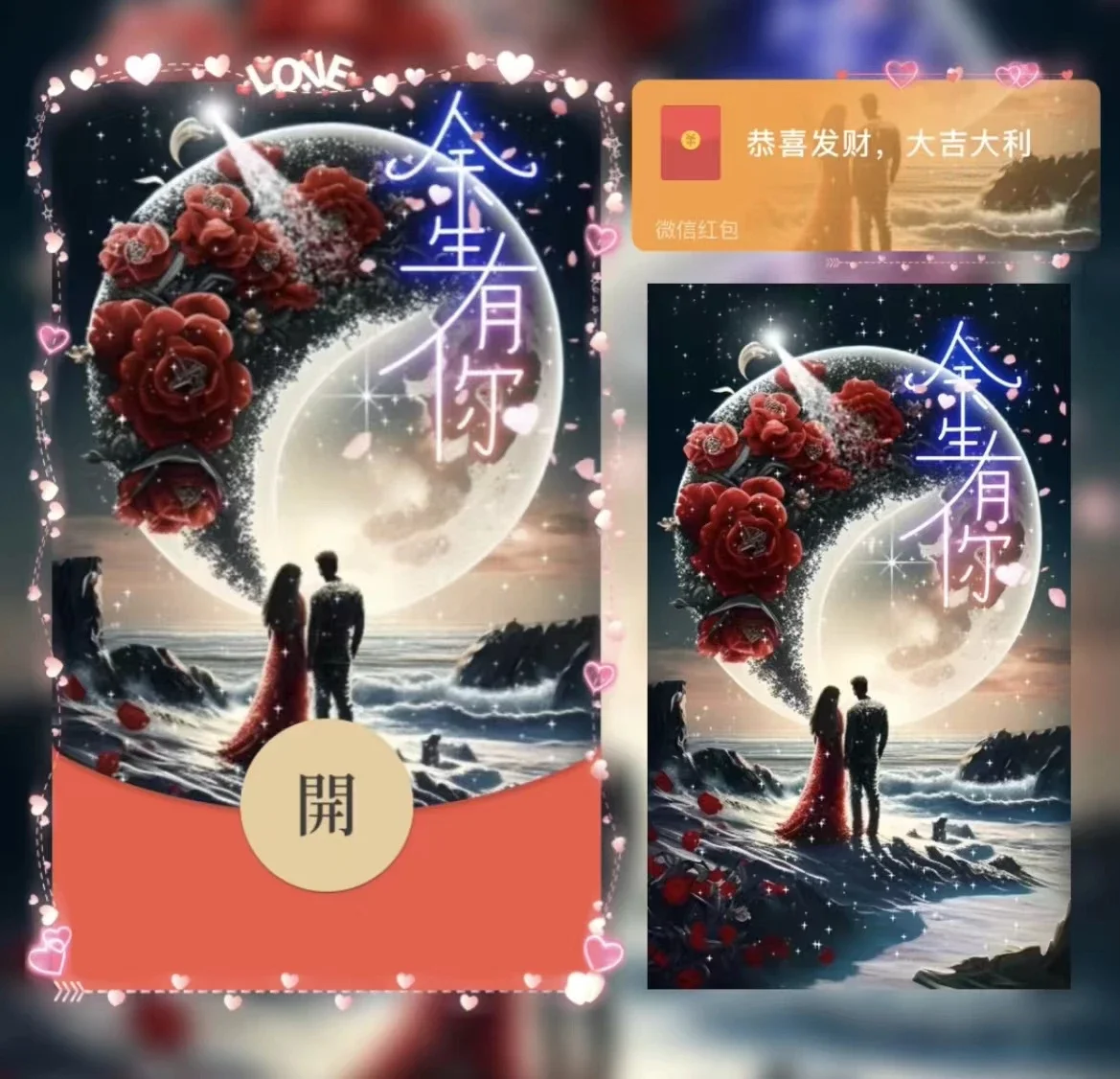[微信红包封面爱情系列] 余生有你/bb