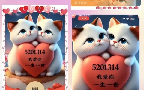 [微信红包封面爱情系列]我爱你一生一世/cc