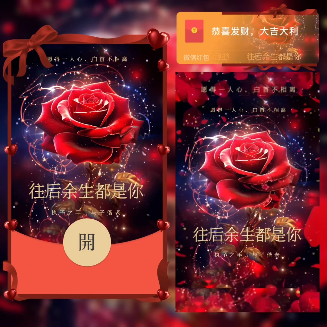 [微信红包封面爱情系列] 往后余生都是你