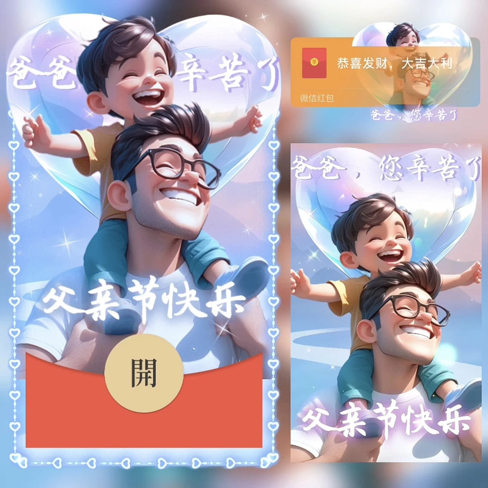 [微信红包封面节日系列]父亲节快乐
