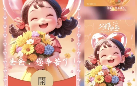 [微信红包封面节日系列]父亲节快乐 爸爸您辛苦了