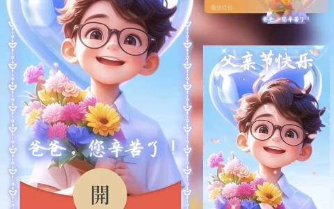 [微信红包封面节日系列]父亲节快乐 爸爸您辛苦了