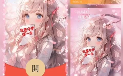 [微信红包封面七夕系列] 我愿守护你一生/女