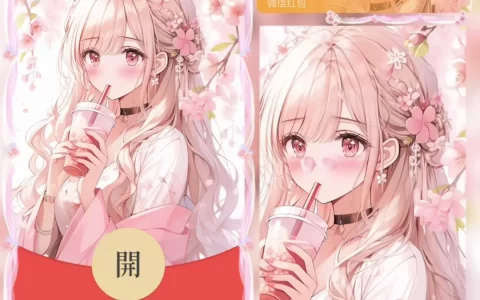 [微信红包封面奶茶系列] 奶茶情侣女款