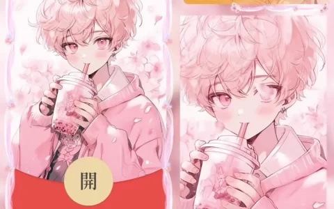 [微信红包封面奶茶系列] 奶茶情侣男款