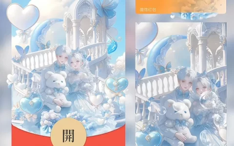 [微信红包封面七夕系列] 蓝色情侣
