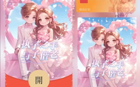 [微信红包封面七夕系列] 执子之手与子偕老情侣