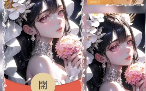[微信红包封面少女系列] 捧花仙女