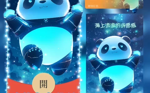 [太空人系列] 旋转太空熊猫/Sp