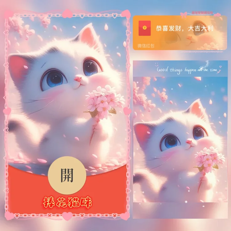 [萌宠系列] 捧花猫咪/yj