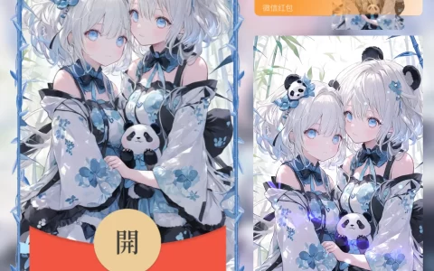 [少女系列] 蓝色熊猫姐妹/ab