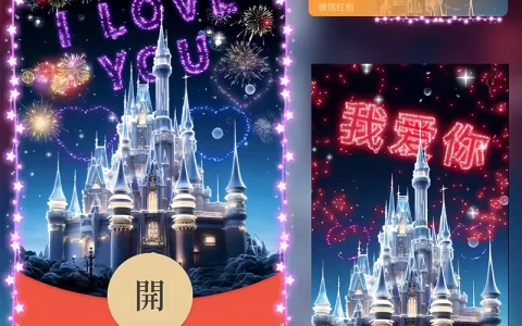 [烟花系列] 我爱你星空城堡烟花/sp