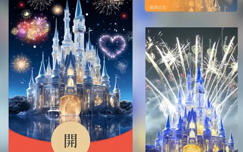 [烟花系列] 梦幻星空城堡烟花/Sp