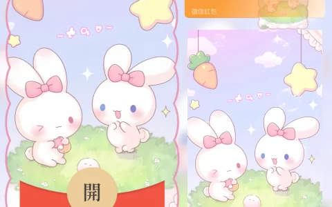 [卡通系列] 可爱兔兔两只/ab