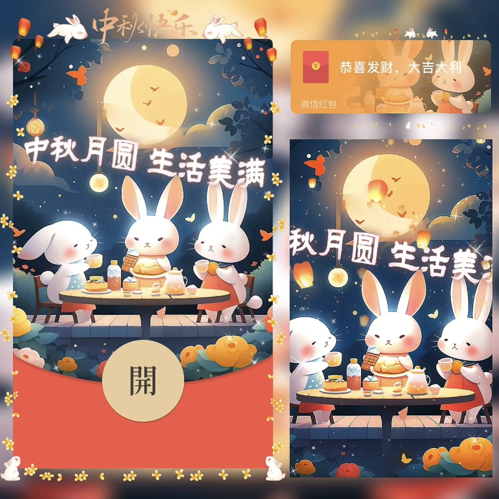 [中秋系列] 中秋月圆 生活美满 /bz