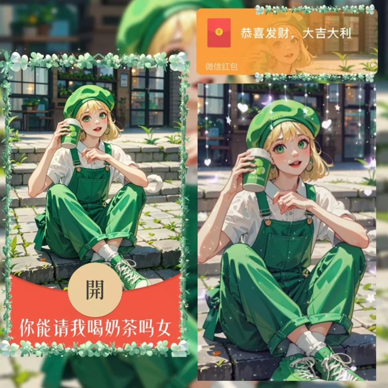 [情侣系列] 你能请我喝奶茶吗女/xy
