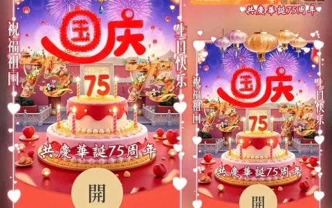 [节日系列] 祖国75周年生日快乐/ds