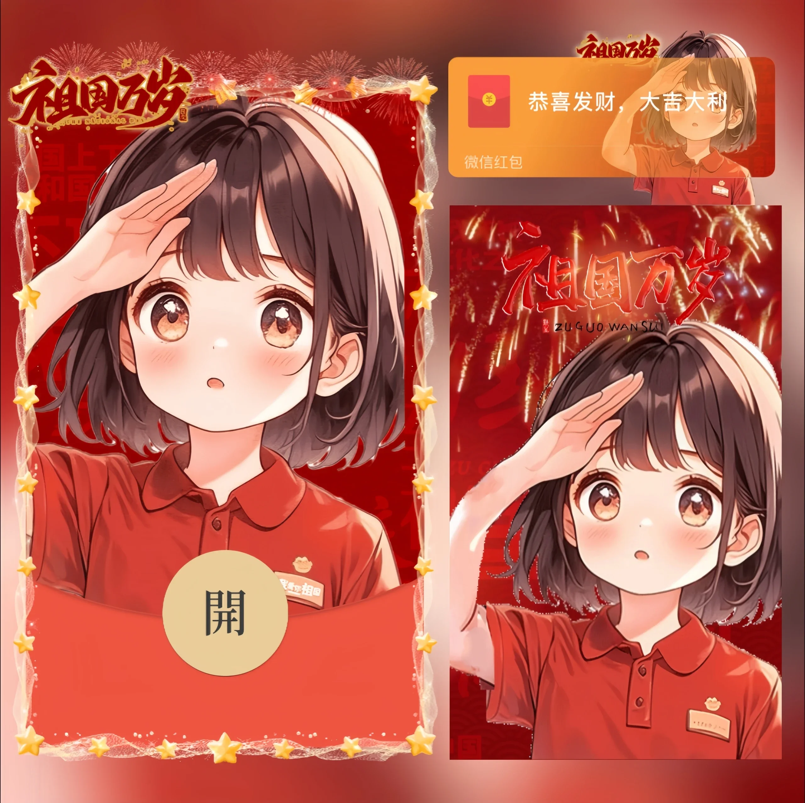 [节日系列] 国庆节/祖国万岁/女/nn