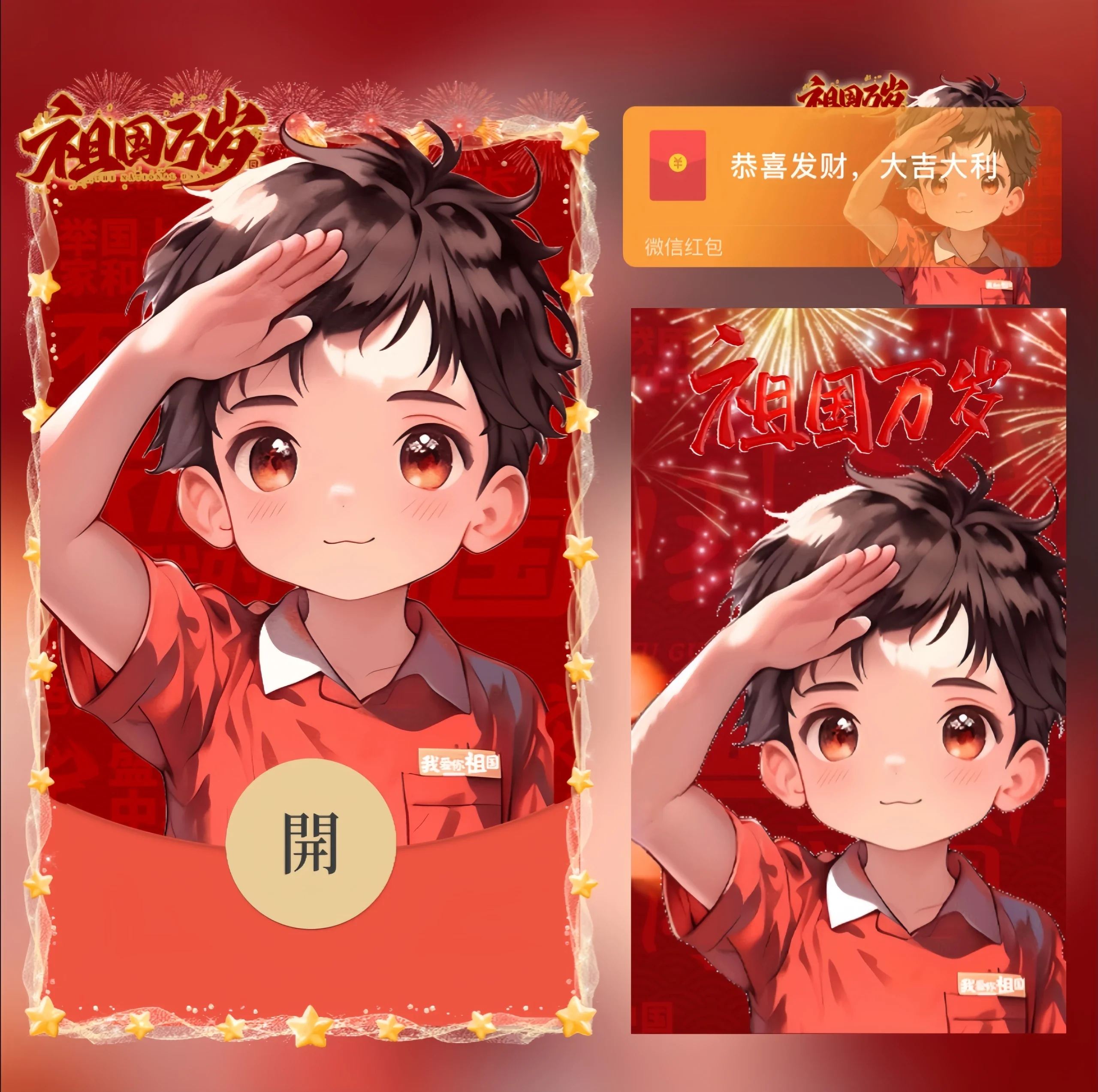 [节日系列] 国庆节/祖国万岁/男/nn